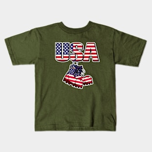 God bless America the land of the free Kids T-Shirt